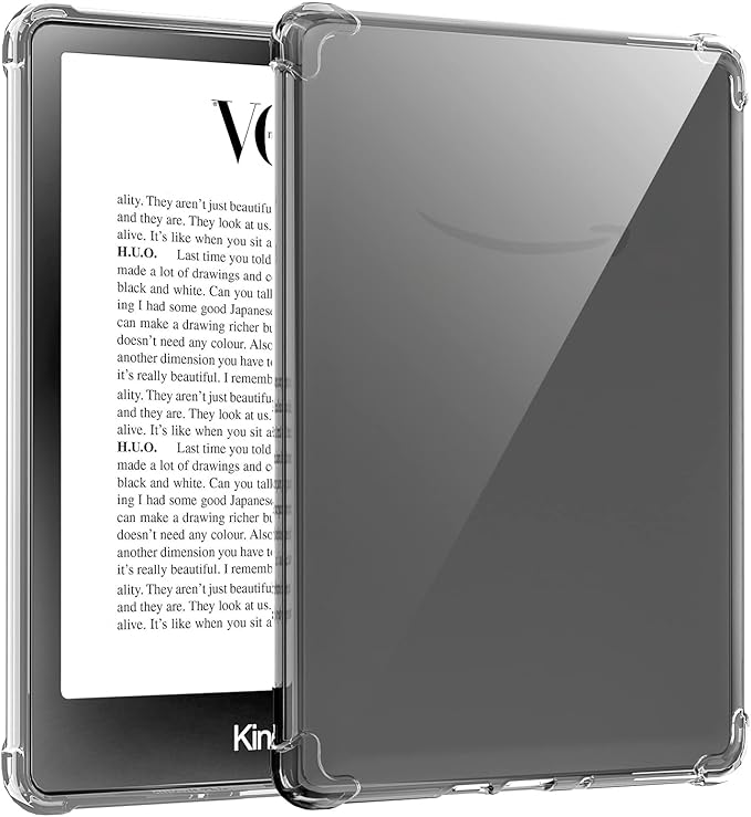 TQQ Kindle Hülle 6 Zoll für 11. Generation (2024/2022) – Transparente TPU-Schutzhülle für Amazon Kindle E-Reader – CASE