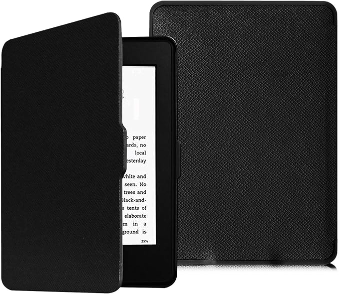 FINTIE Hülle für Kindle Paperwhite 6 Zoll 2012-2017 mit Auto Sleep/Wake - Schwarz