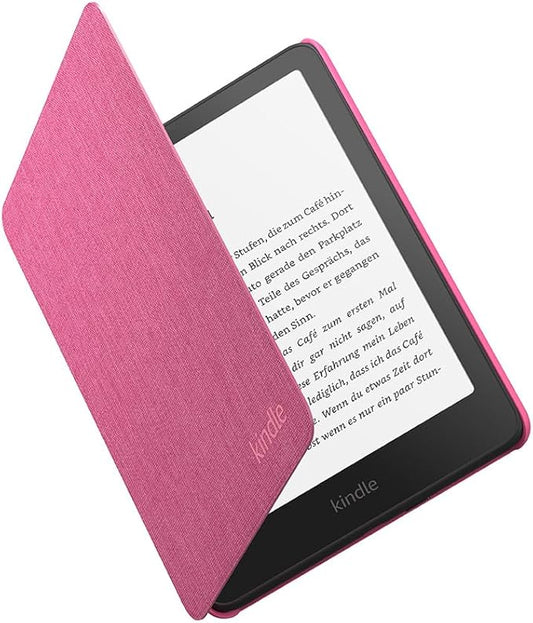 Amazon Kindle Hülle für Paperwhite & Colorsoft (2024) – Leichte, wasserfeste Stoffhülle mit Buch-Funktion & automatischem Standby – 035450
