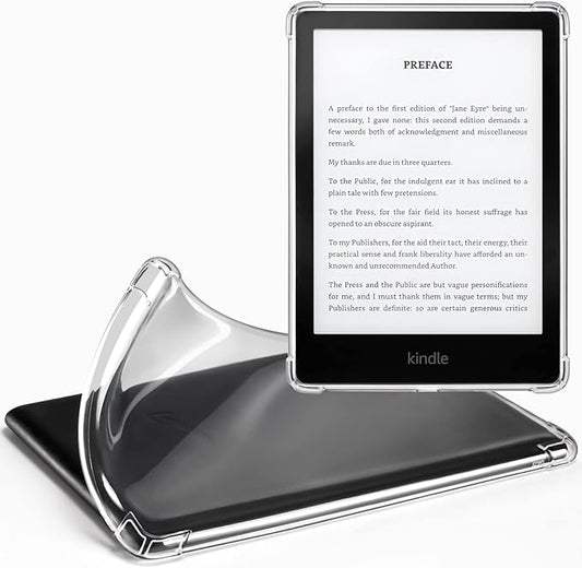CoBak Klare Hülle für Kindle Paperwhite 11. Generation 2021 & Signature Edition 6,8 Zoll - Transparente Silikon-Schutzhülle