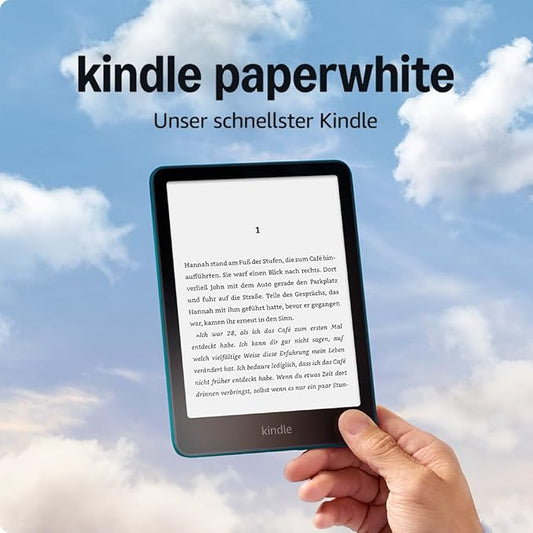 N/A Kindle Paperwhite (16 GB) – Unser schnellster Kindle mit 7-Zoll-Display, wochenlanger Akkulaufzeit und USB-C – jadegrün
