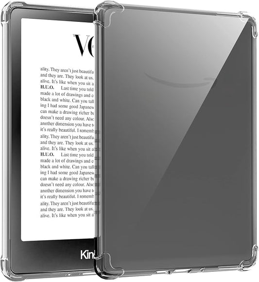 TQQ Kindle Hülle 6 Zoll für 11. Generation (2024/2022) – Transparente TPU-Schutzhülle für Amazon Kindle E-Reader – CASE