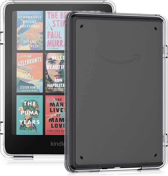 Sonlaryin Ultra Slim Hülle für Kindle Paperwhite 12. Gen (2024) & Kids Edition, klare Anti-Gelb-Schutzhülle mit transparenter Rückseite