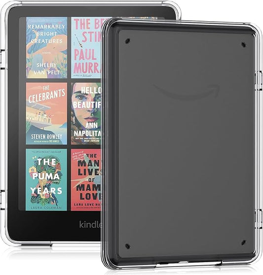 Sonlaryin Ultra Slim Hülle für Kindle Paperwhite 12. Gen (2024) & Kids Edition, klare Anti-Gelb-Schutzhülle mit transparenter Rückseite