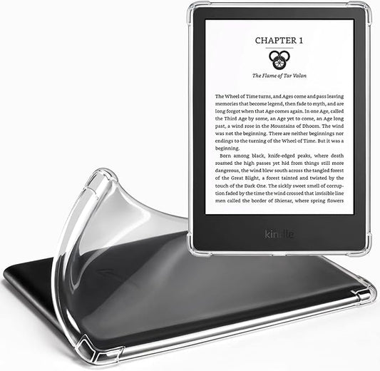 CoBak Hülle für Kindle 11 (2024/2022) 6 Zoll - Durchsichtige Silikon Cover für 11. Generation, Kratzfest