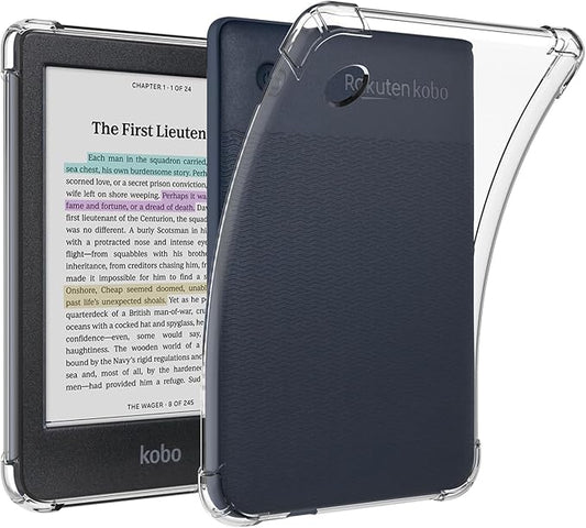RSAquar Transparente TPU Hülle für Tolino Shine Color/Shine 5(2024)/Shine 4 & Kobo Clara Colour/BW/2E - 6" Schutzcase