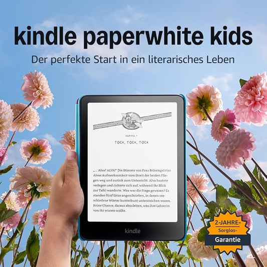 N/A Kindle Paperwhite Kids (16 GB) – 7-Zoll-Display, wasserfest, blendfrei, mit Kindersicherung und Eltern-Dashboard