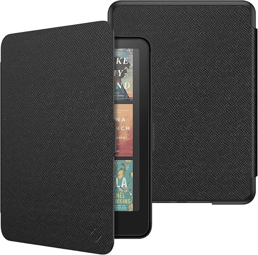 FINTIE Hülle für Kindle Paperwhite 12. Gen (2024/2025) 7 Zoll – Schutzhülle mit Auto Sleep/Wake, Schwarz – EKAZ001US