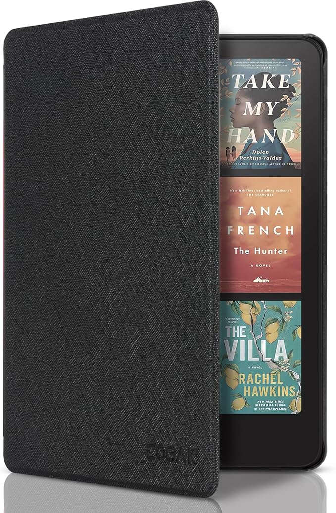CoBak Hülle für 7 Zoll Kindle Paperwhite 12th Gen 2024 & Colorsoft Signature Edition – Smart Cover mit Auto Sleep/Wake, Schwarz